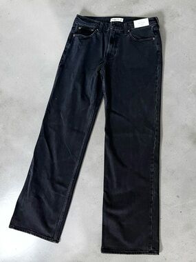 Abercrombie & Fitch Women's Black Boyfriend Jeans